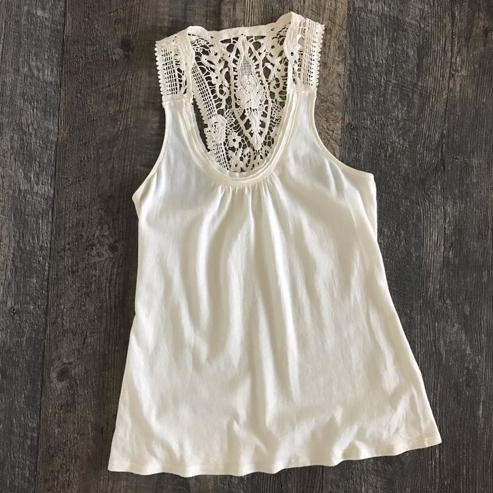 Banana Republic Crochet Racerback Top